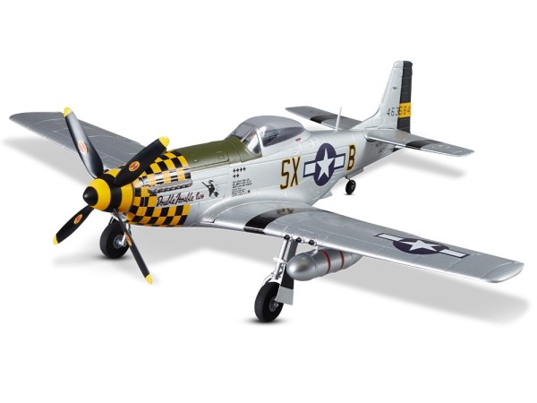 DERBEE P-51D Mustang Warbird PNP gelb - 75cm_10