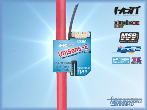 UniSens-E mit 4 mm Silikonkabel