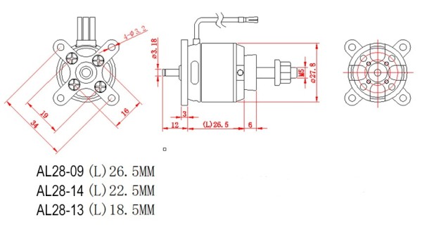 D-Power AL 28-13 Brushless Motor_1