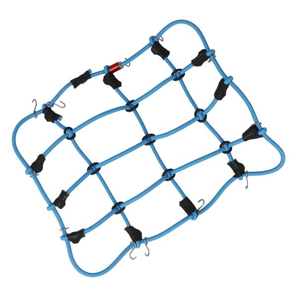 Gepäcknetz mit Haken Blau (150mm x 120mm)