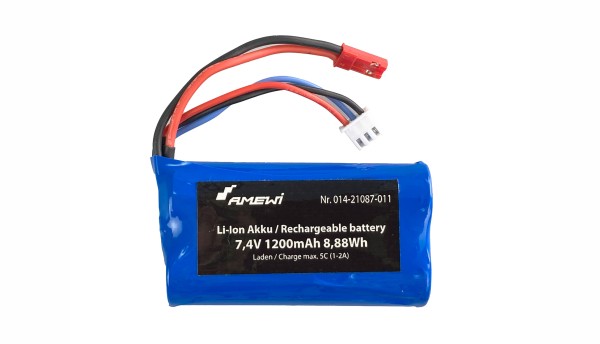 Liion Akku 1200mAh mit BEC Stecker_0