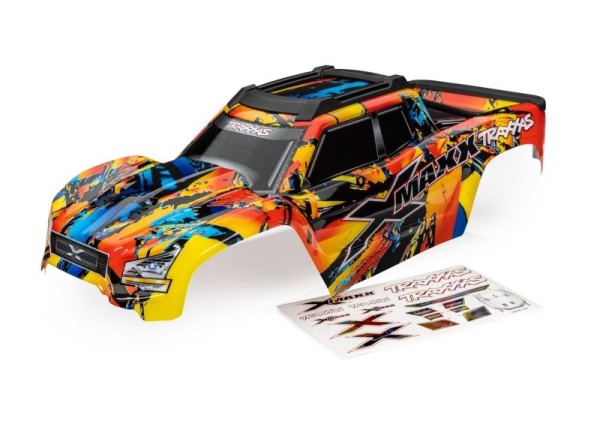 Karosserie X-Maxx Solar-Flare mit Aufkleber TRAXXAS_0