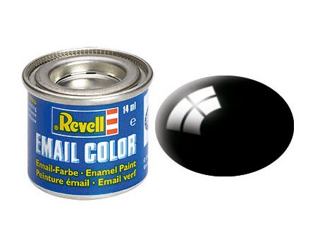 Revell 07 Farbe Emaille schwarz, glänzend