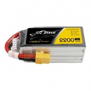 TATTU 2200mAh 14.8V 75C 4S1P Lipo Battery Pack XT60_0