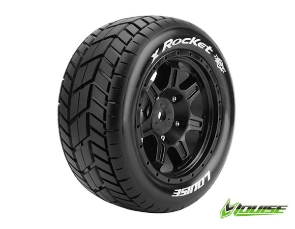 X-ROCKET Sport-Reifen auf Felge schwarz 1/5_0