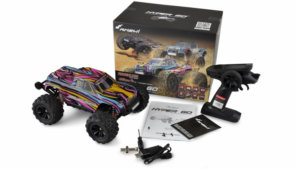 HYPER GO MONSTERTRUCK BRUSHLESS 4WD 1:16 RTR BLAU/ROT_1