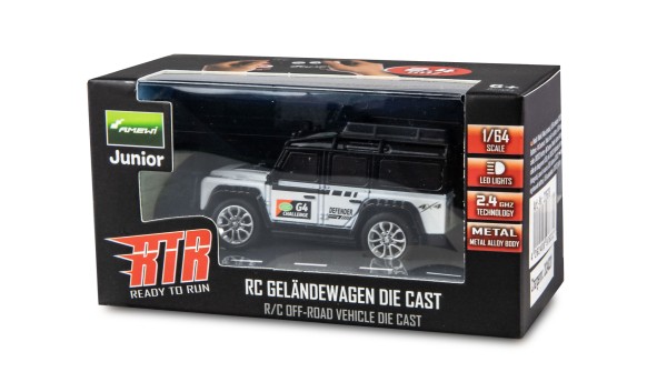 RC Geländewagen Die Cast 1:64 RTR weiß_1