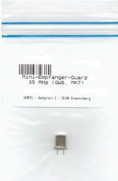 Mini-Empfänger-Quarz K 64 35 MHz (GWS, MKZ)